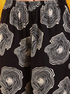 Embroidered & Floral Printed Kurta With Palazzo Co-Ords Set, Black - Hiral Fashion | Grocsy