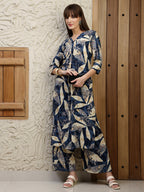 Versatile Printed Co-Ords, Navy Blue - Hiral Fashion | Grocsy