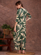 Versatile Printed Co-Ords, Green - Hiral Fashion | Grocsy