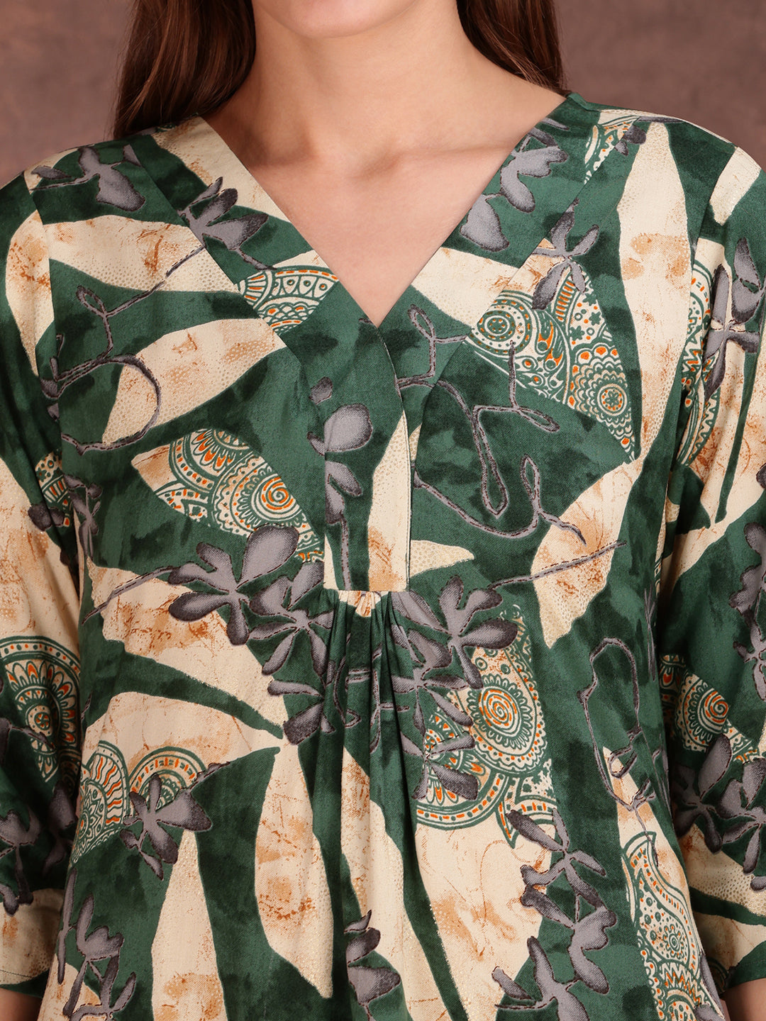 Versatile Printed Co-Ords, Green - Hiral Fashion | Grocsy