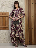 Versatile Printed Co-Ords, Purple - Hiral Fashion | Grocsy