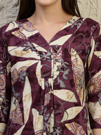 Versatile Printed Co-Ords, Purple - Hiral Fashion | Grocsy
