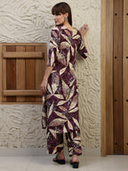 Versatile Printed Co-Ords, Purple - Hiral Fashion | Grocsy