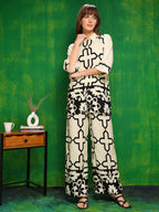 Versatile Printed Co-Ords, Cream - Hiral Fashion | Grocsy