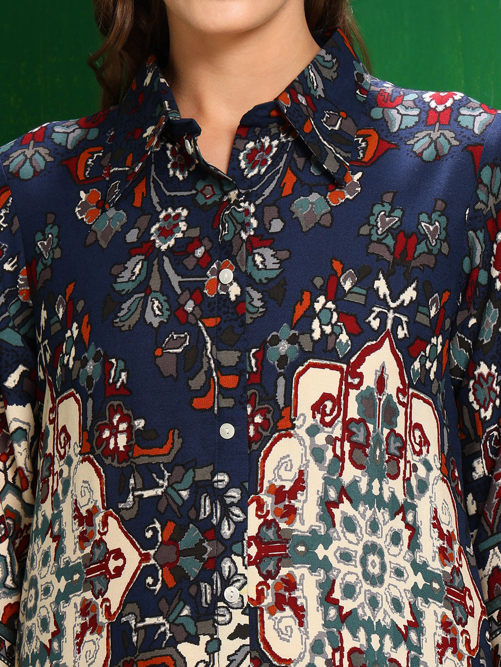 Versatile Printed Co-Ords, Navy Blue - Hiral Fashion | Grocsy