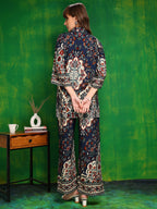 Versatile Printed Co-Ords, Navy Blue - Hiral Fashion | Grocsy