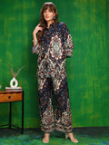 Versatile Printed Co-Ords, Navy Blue - Hiral Fashion | Grocsy