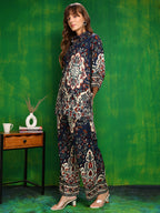 Versatile Printed Co-Ords, Navy Blue - Hiral Fashion | Grocsy
