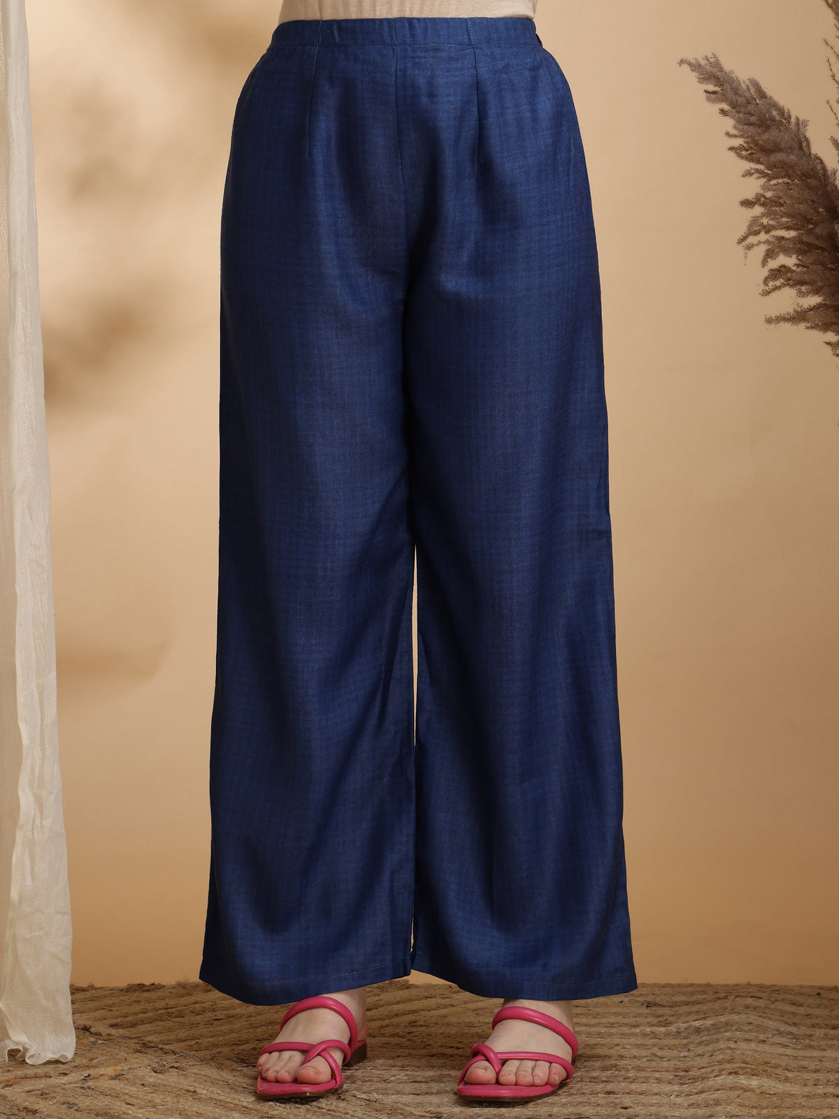 Colour Blocked Co-Ords, Blue - Hiral Fashion | Grocsy
