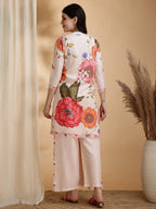 Floral Prints Co-Ords, Beige - Hiral Fashion | Grocsy