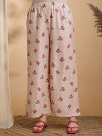 Floral Prints Co-Ords, Beige - Hiral Fashion | Grocsy