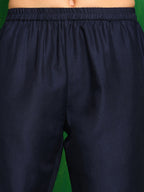 Placement Embroidered Co Ords Set, Navy Blue - Hiral Fashion | Grocsy