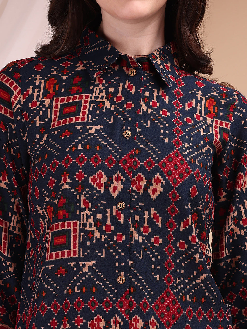 Printed Versatile Co-Ords, Navy Blue - Hiral Fashion | Grocsy