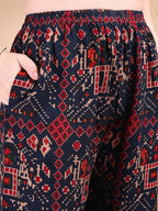 Printed Versatile Co-Ords, Navy Blue - Hiral Fashion | Grocsy
