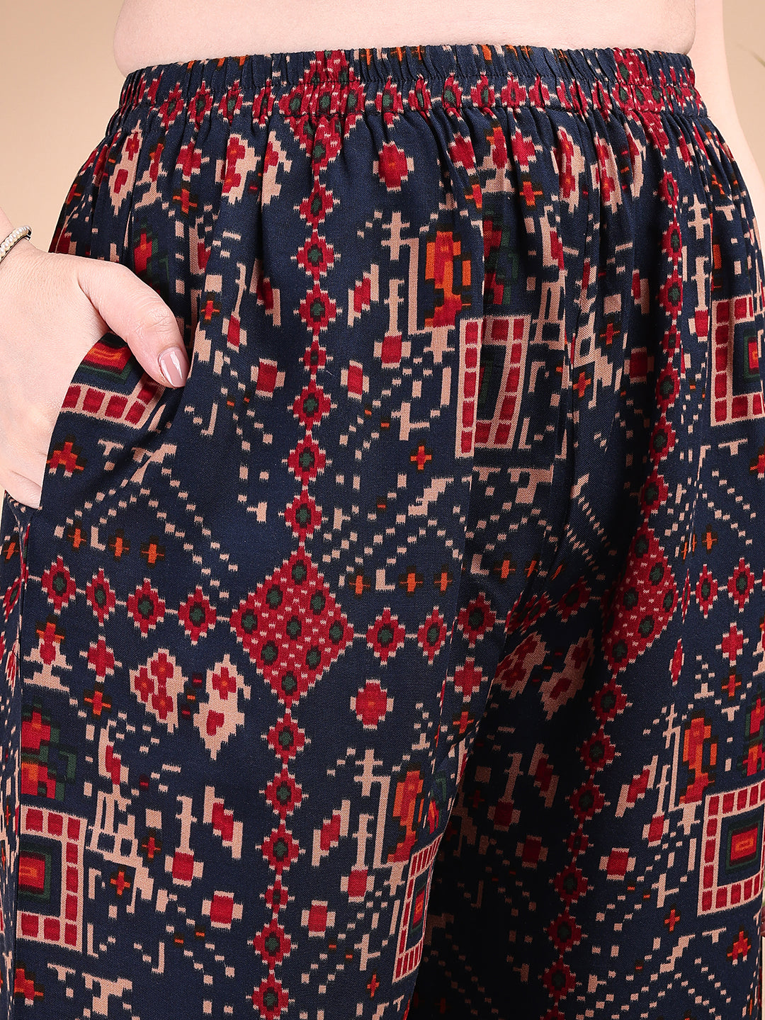 Printed Versatile Co-Ords, Navy Blue - Hiral Fashion | Grocsy