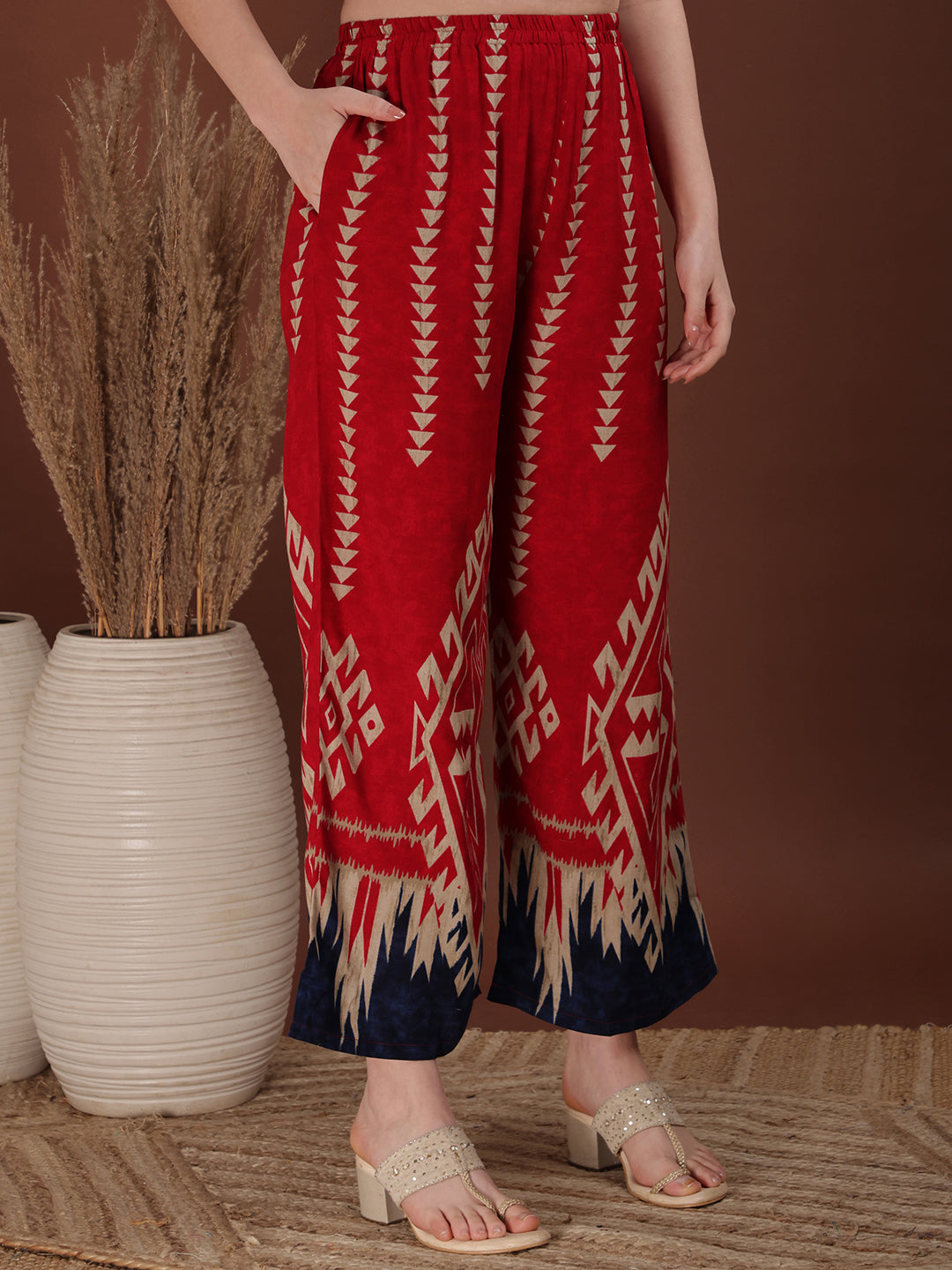 Indie Printed Co-Ords, Pink - Hiral Fashion | Grocsy