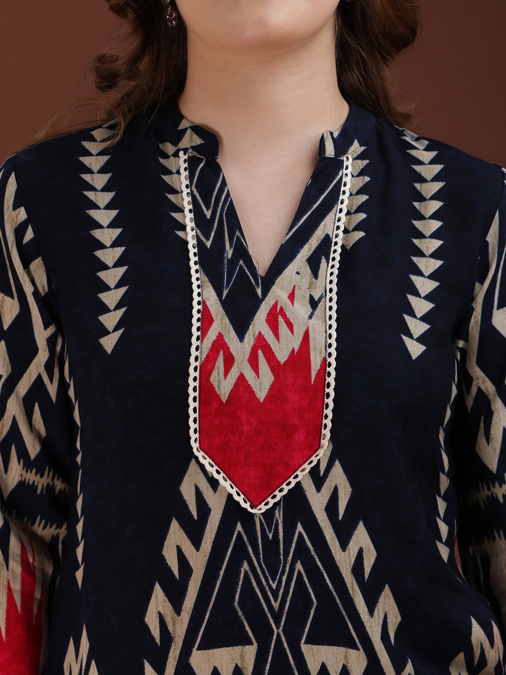 Indie Printed Co-Ords, Navy Blue - Hiral Fashion | Grocsy