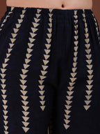 Indie Printed Co-Ords, Navy Blue - Hiral Fashion | Grocsy