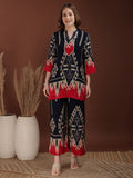 Indie Printed Co-Ords, Navy Blue - Hiral Fashion | Grocsy