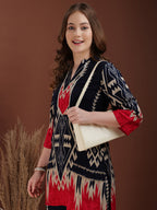 Indie Printed Co-Ords, Navy Blue - Hiral Fashion | Grocsy