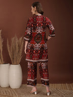 Floral & Geometrical Printed Co-Ords, Multicolor - Hiral Fashion | Grocsy
