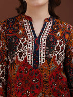 Floral & Geometrical Printed Co-Ords, Multicolor - Hiral Fashion | Grocsy