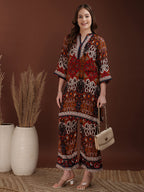 Floral & Geometrical Printed Co-Ords, Multicolor - Hiral Fashion | Grocsy