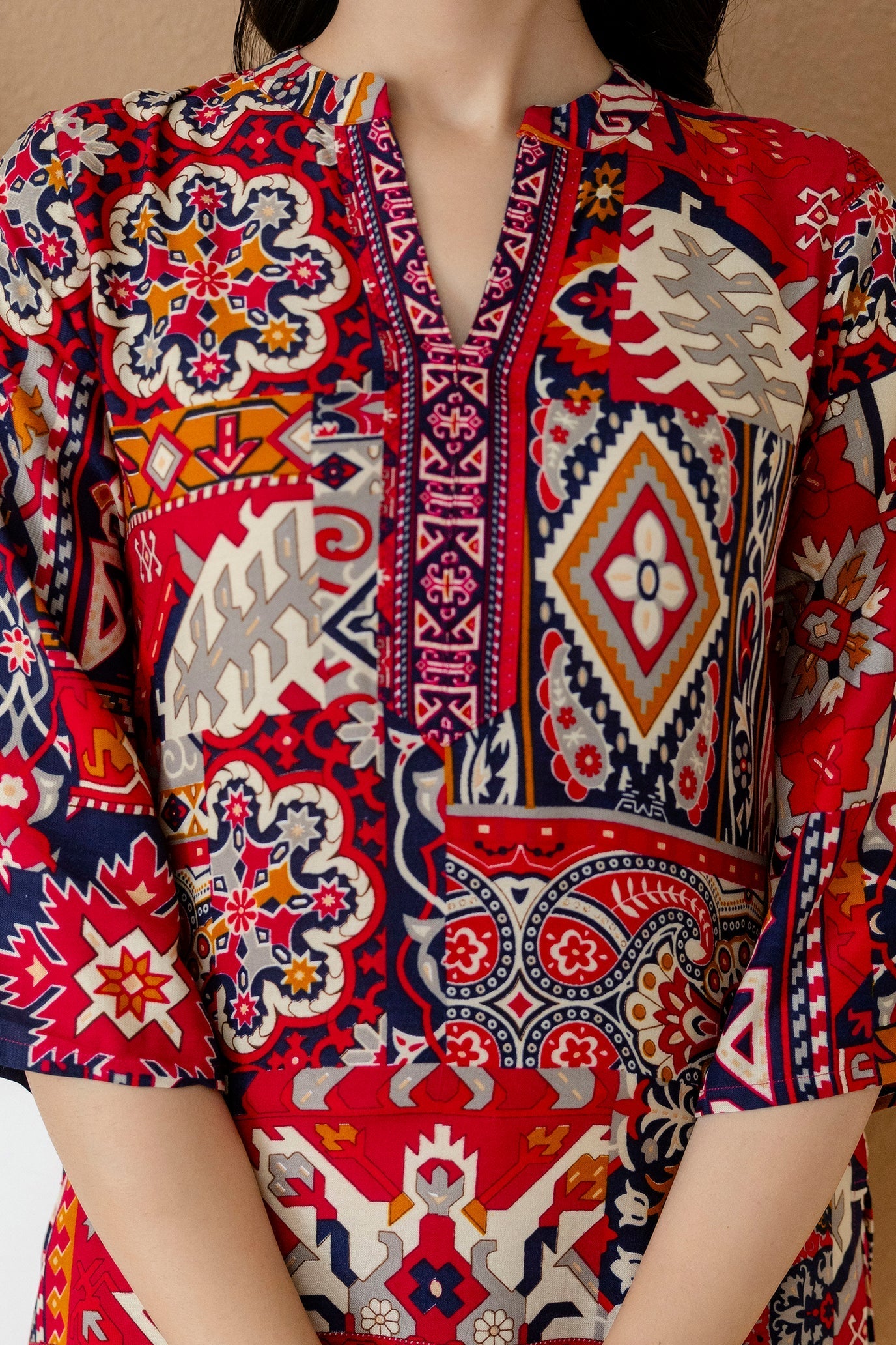 Boho Printed Co-Ord Set, Pink - Hiral Fashion | Grocsy