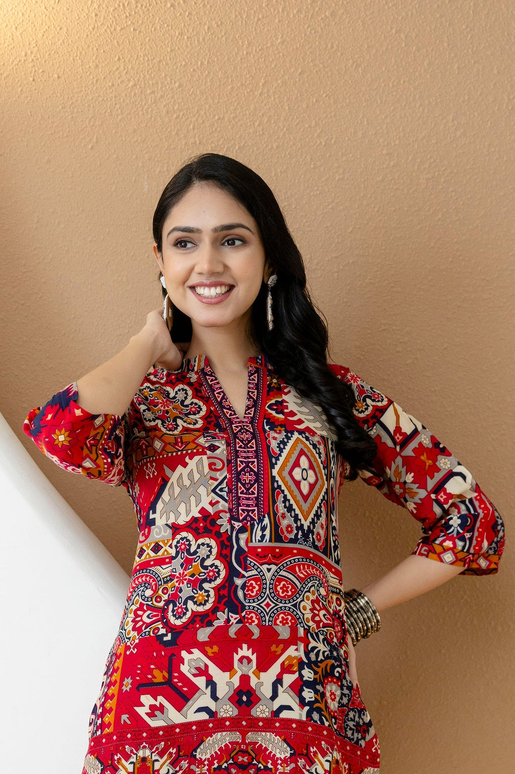 Boho Printed Co-Ord Set, Pink - Hiral Fashion | Grocsy