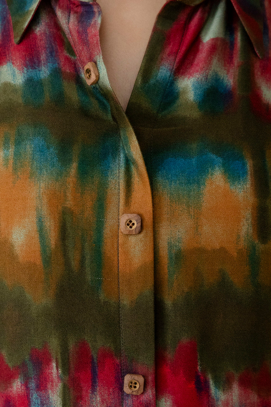Vibrant Ethnic Co-Ord Set, Olive - Hiral Fashion | Grocsy