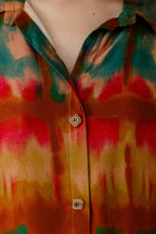 Vibrant Ethnic Co-Ord Set, Orange - Hiral Fashion | Grocsy