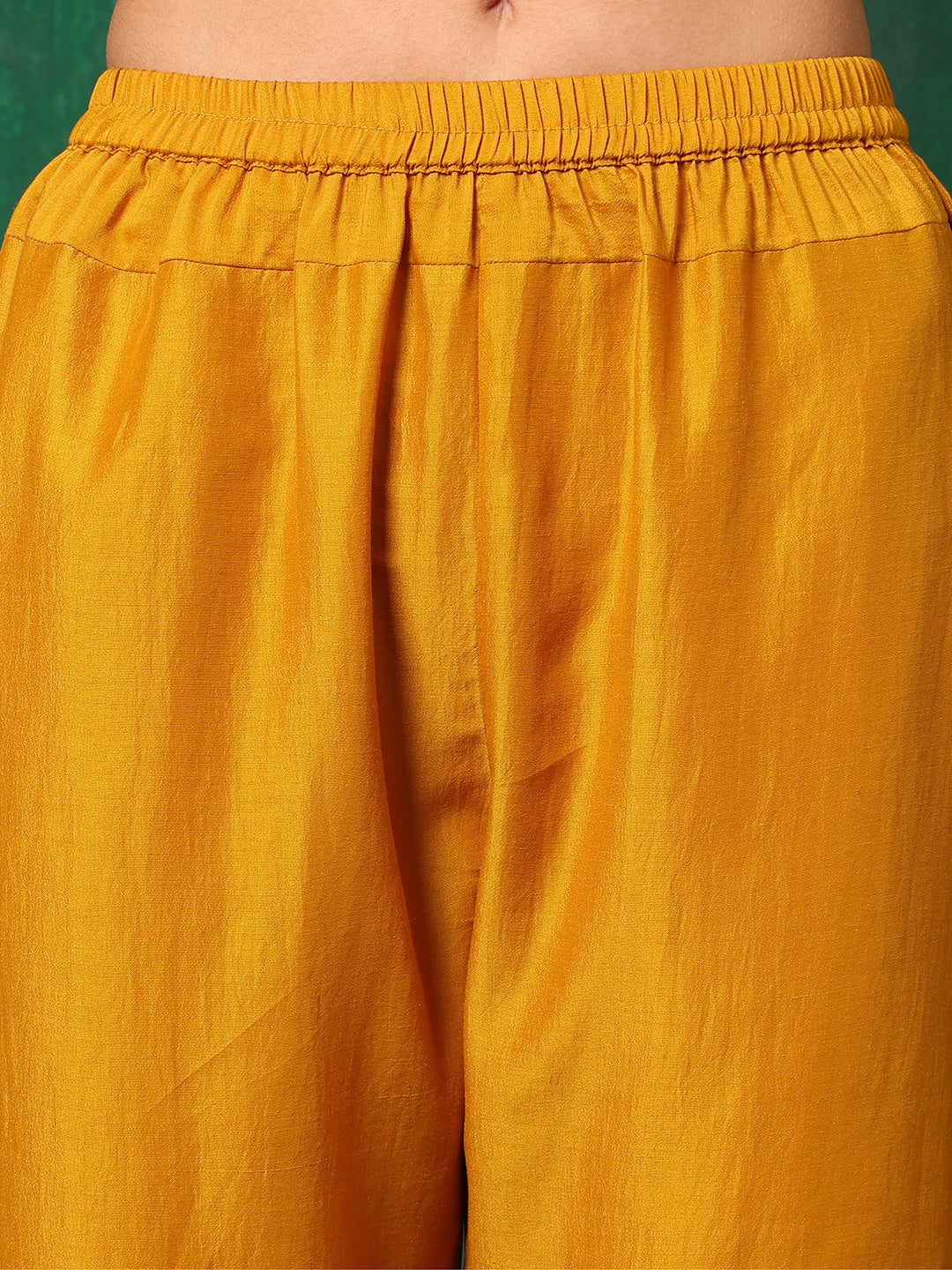 Aline Embroidered Kurta With Pant & Embroidered Dupatta, Mustard - Hiral Fashion | Grocsy