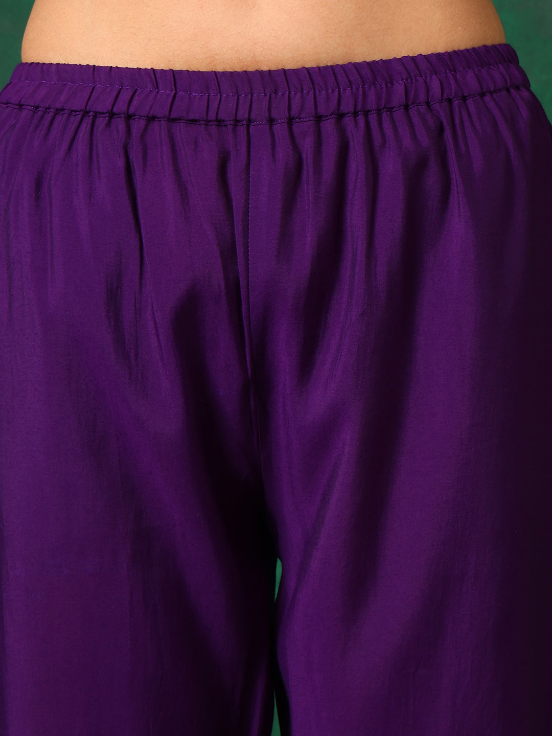 Embroidered Kurta With Pant & Embroidered Dupatta, Purple - Hiral Fashion | Grocsy