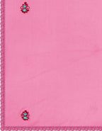 Embroidered Kurta With Pant & Organza Dupatta, Pink - Hiral Fashion | Grocsy