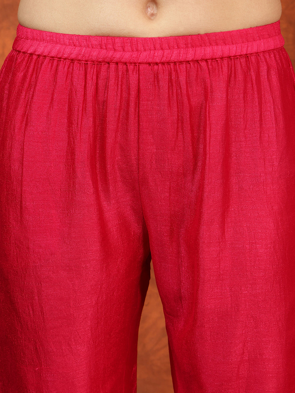 Embroidered Kurta With Pant & Embroidered Dupatta, Pink - Hiral Fashion | Grocsy