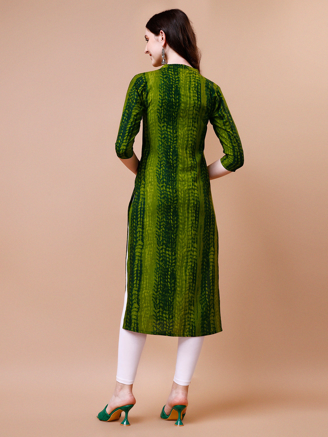 Shibori Printed Casual Wear Kurta, Multicolor - Hiral Fashion | Grocsy