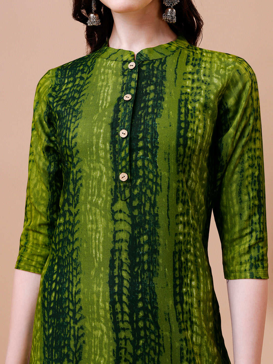 Shibori Printed Casual Wear Kurta, Multicolor - Hiral Fashion | Grocsy