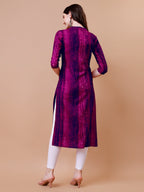 Shibori Printed Casual Wear Kurta, Multicolor - Hiral Fashion | Grocsy