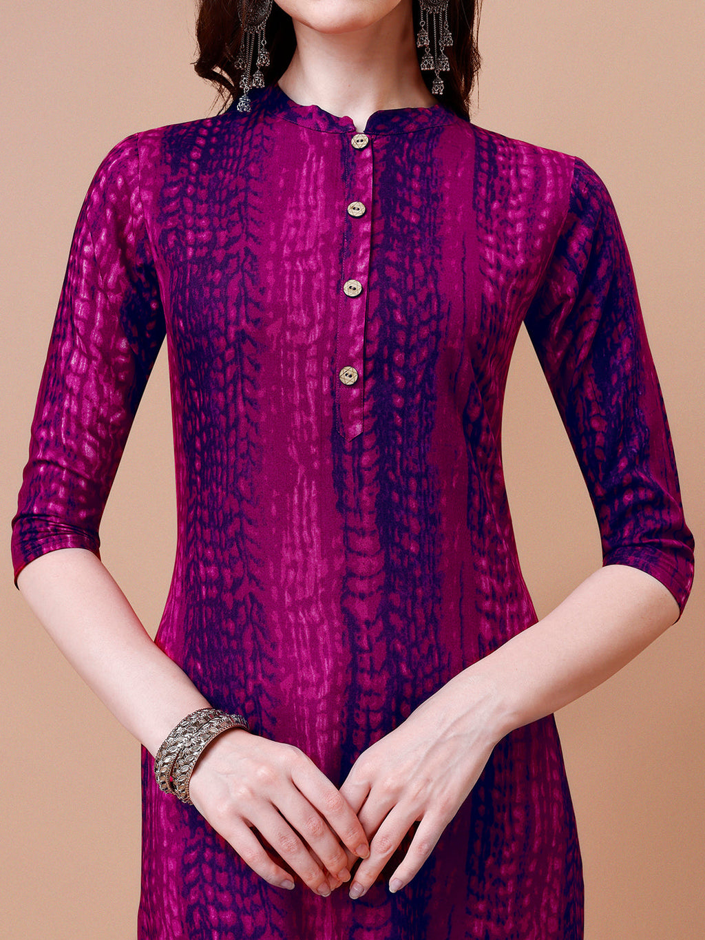 Shibori Printed Casual Wear Kurta, Multicolor - Hiral Fashion | Grocsy