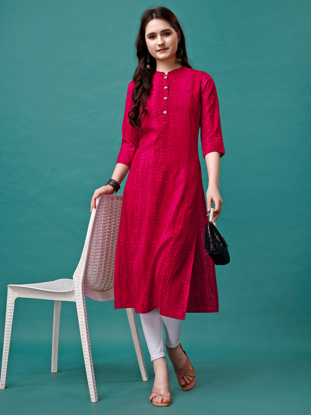 Shibori Printed Kurta, Multicolor - Hiral Fashion | Grocsy