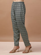 Alia Cut Floral Embroidered Kurta With Pant & Dupatta, Multicolor - Hiral Fashion | Grocsy
