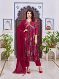 Alia Cut Embroidered & Floral Printed Kurta With Pant & Dupatta, Multicolor - Hiral Fashion | Grocsy