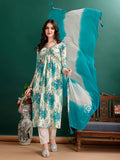 Alia Cut Floral Printed & Embroidered Kurta With Pant & Dupatta Set Premium Luxury, Multicolor - Hiral Fashion | Grocsy