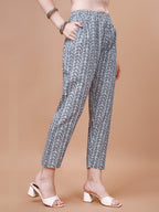 Ethnic Motifs Printed Casual Wear Cotton Kurta With Pant & Dupatta, Multicolor - Hiral Fashion | Grocsy