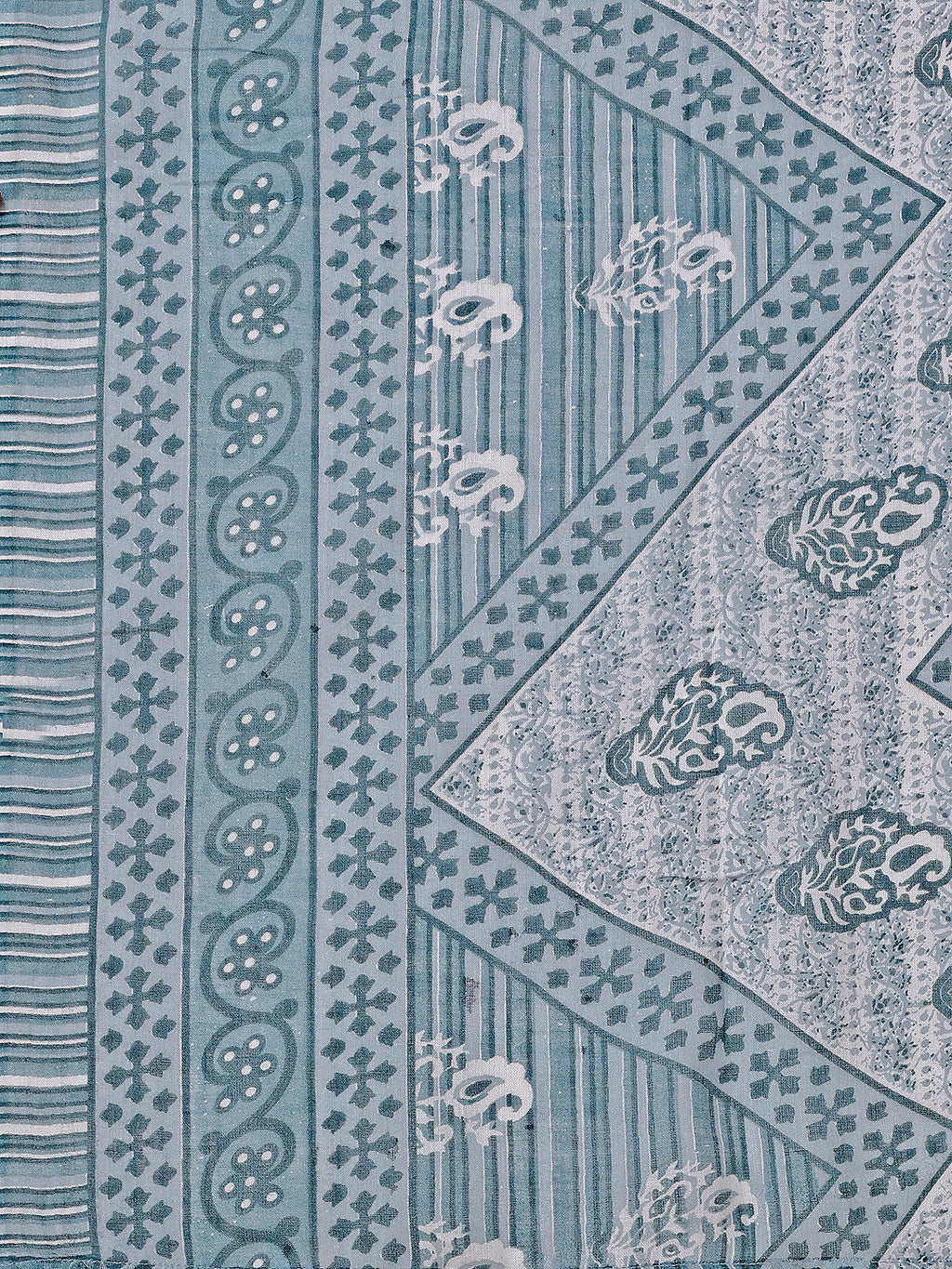 Printed Cotton Kurta With Pant & Dupatta, Multicolor - Hiral Fashion | Grocsy
