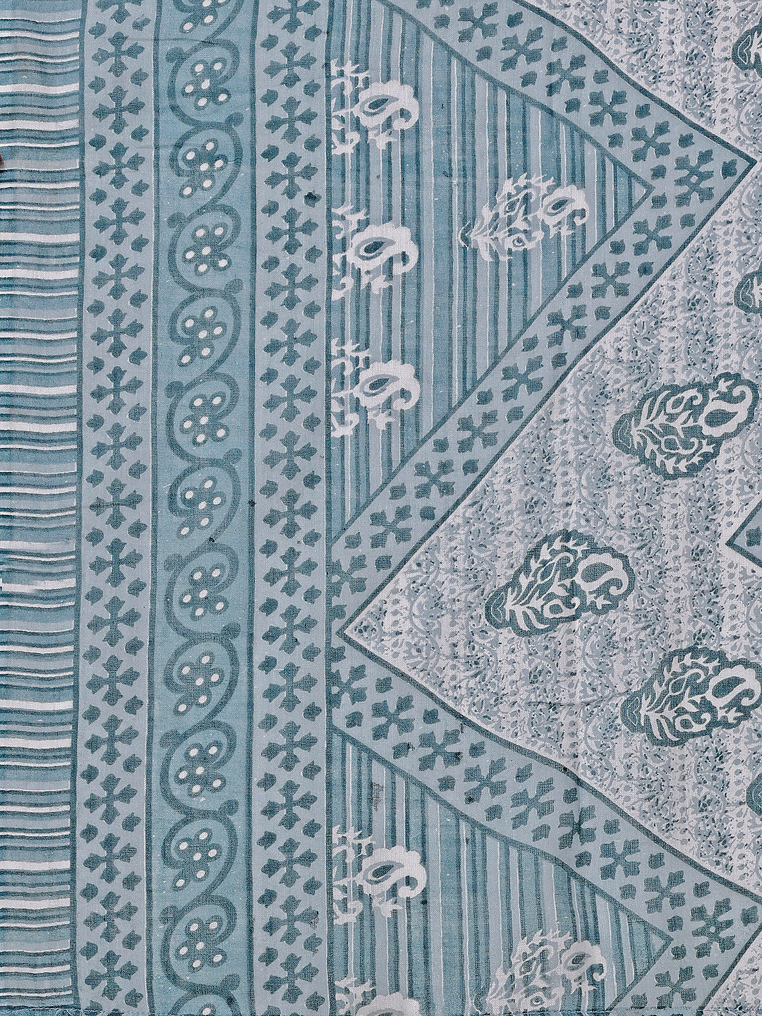 Printed Cotton Kurta With Pant & Dupatta, Multicolor - Hiral Fashion | Grocsy