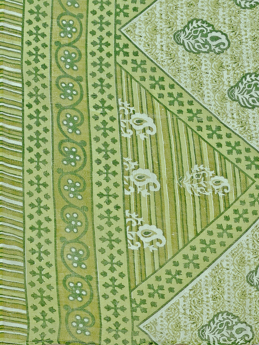 Printed Cotton Kurta With Pant & Dupatta, Multicolor - Hiral Fashion | Grocsy