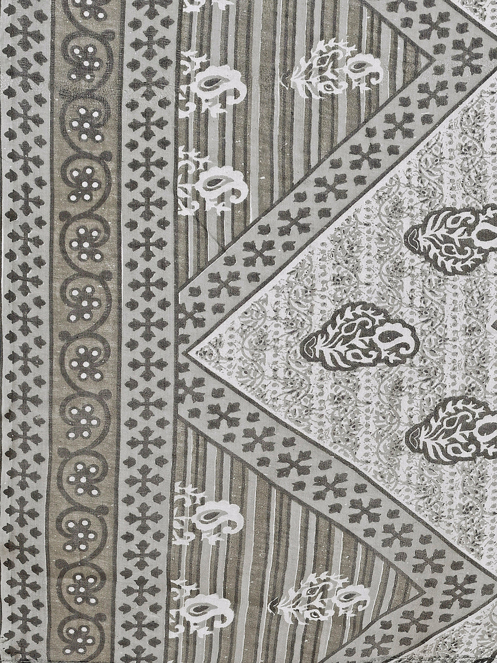 Printed Cotton Kurta With Pant & Dupatta, Multicolor - Hiral Fashion | Grocsy