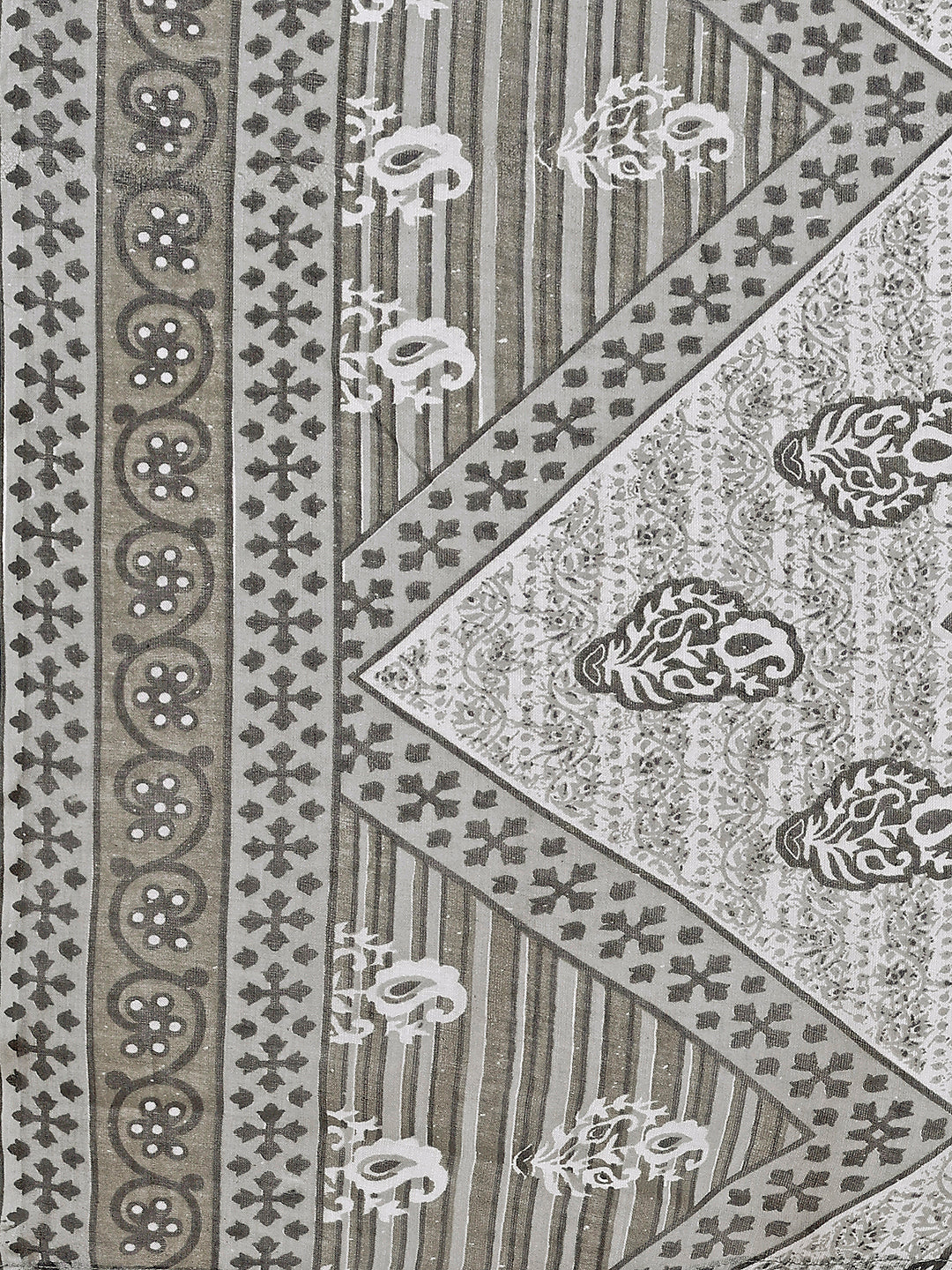 Printed Cotton Kurta With Pant & Dupatta, Multicolor - Hiral Fashion | Grocsy