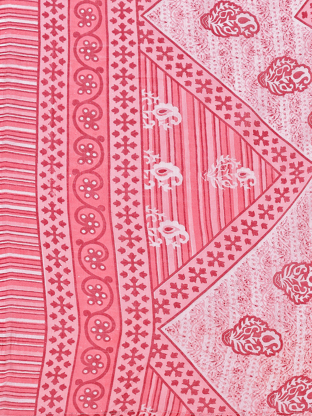 Printed Cotton Kurta With Pant & Dupatta, Multicolor - Hiral Fashion | Grocsy